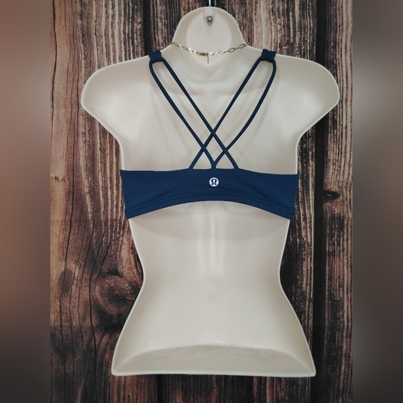 Lululemon Vibrant Blue Racerback Intimates Top with Elastic Band - Picture 2 of 6